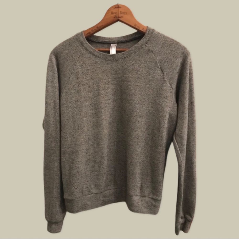 American apparel gray knitted sweater